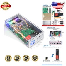 Ultimate Raspberry Pi 5 Case: 128GB SSD, Active Cooling, OLED, Camera, Stereo