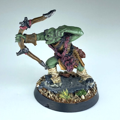 Ork Tracker LOTR - Warhammer / Herr der Ringe bemalt Metall X18071