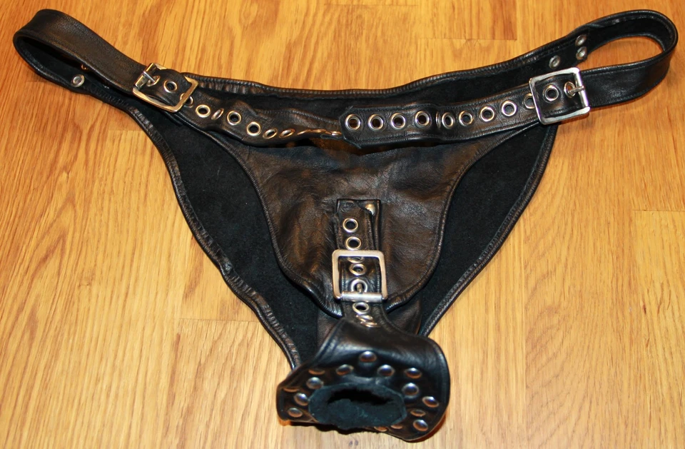 Lederdessous Lederstring  Lederslip weiches Leder Fetisch Spezialsllp Domina NEU - Bild 3 von 4