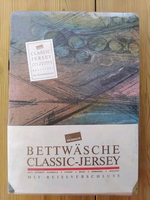 Bierbaum Bettwäsche Classic Jersy 155 × 200 cm 80 × 80 cm  Baumwolle