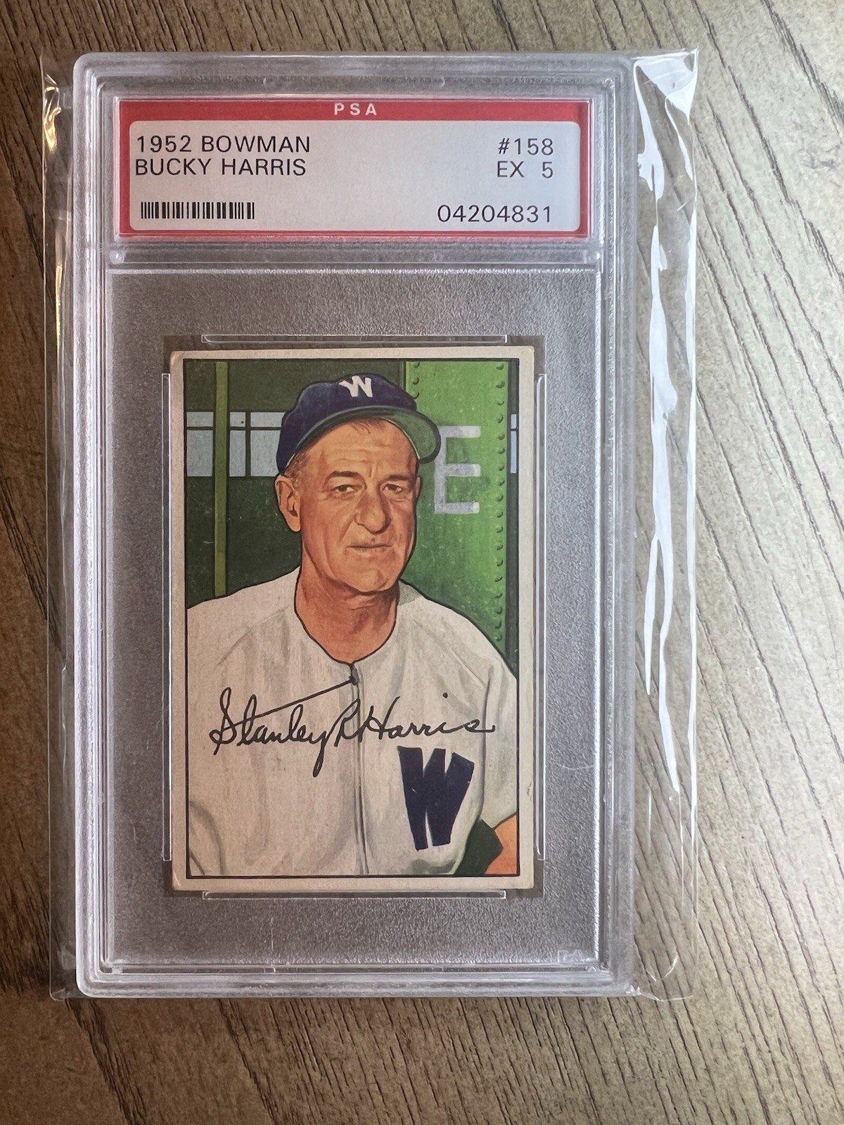 Bucky Harris #158 - 1952 Bowman - PSA 5!
