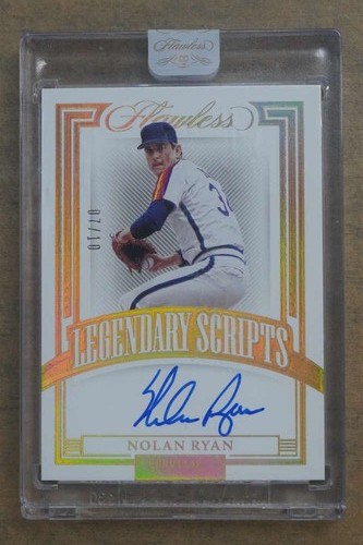 2023 Panini Flawless Nolan Ryan Legendary Scripts Auto Autograph /10 #LSNR DZ416