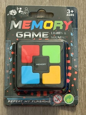 Interactive Handheld Light Up Memory Game with Lights & Sound