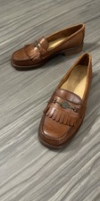 GH Bass Weejuns 09033139 Slip On Leather Loafer Buckle Brown Men  s US 8.5