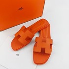 HERMES ORAN Sandals Women's Orange Size 7 / EU 38 With Box — photo 3