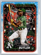 2024 Topps Holiday #H4 Lawrence Butler Oakland Athletics
