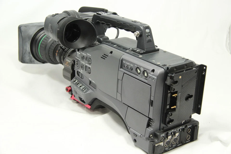 Panasonic AJ-HPX500P P2 Camcorder with Canon J20a x 8 B4 IRS w 2x extender lens - Image 3 of 4