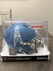 Riddell Houston Oilers Mini Helmet Autographed by Warren Moon