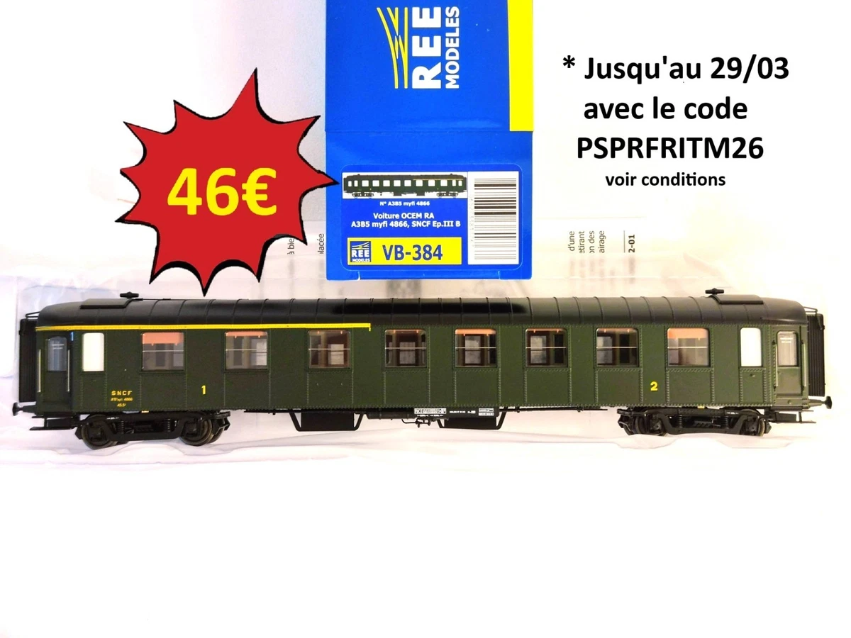REE HO VOITURE BACALAN VB232 3eme classe PLM sncf rare Ep.III C11yfi 11468 Ho . EUR 62,88 - FR
