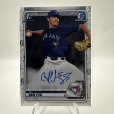 CJ Van Eyk Auto 1st Bowman Chrome 2020 Draft Blue Jays 🔥