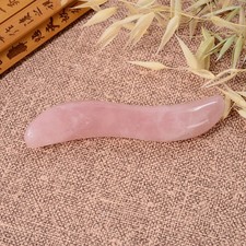 Natural Rose Quartz Gua Sha Massage Tool Facial Roller Skin Care Wellness Gift