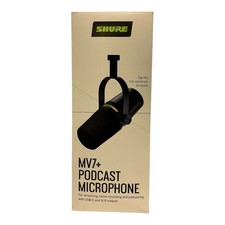 Shure MV7+ Plus USB-C, XLR Dynamic Podcast Mi...