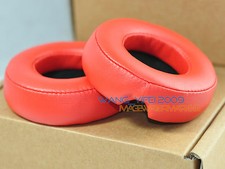 Red Color Replacement Ear Pads Cushion For Pro Detox Headphones Headsets