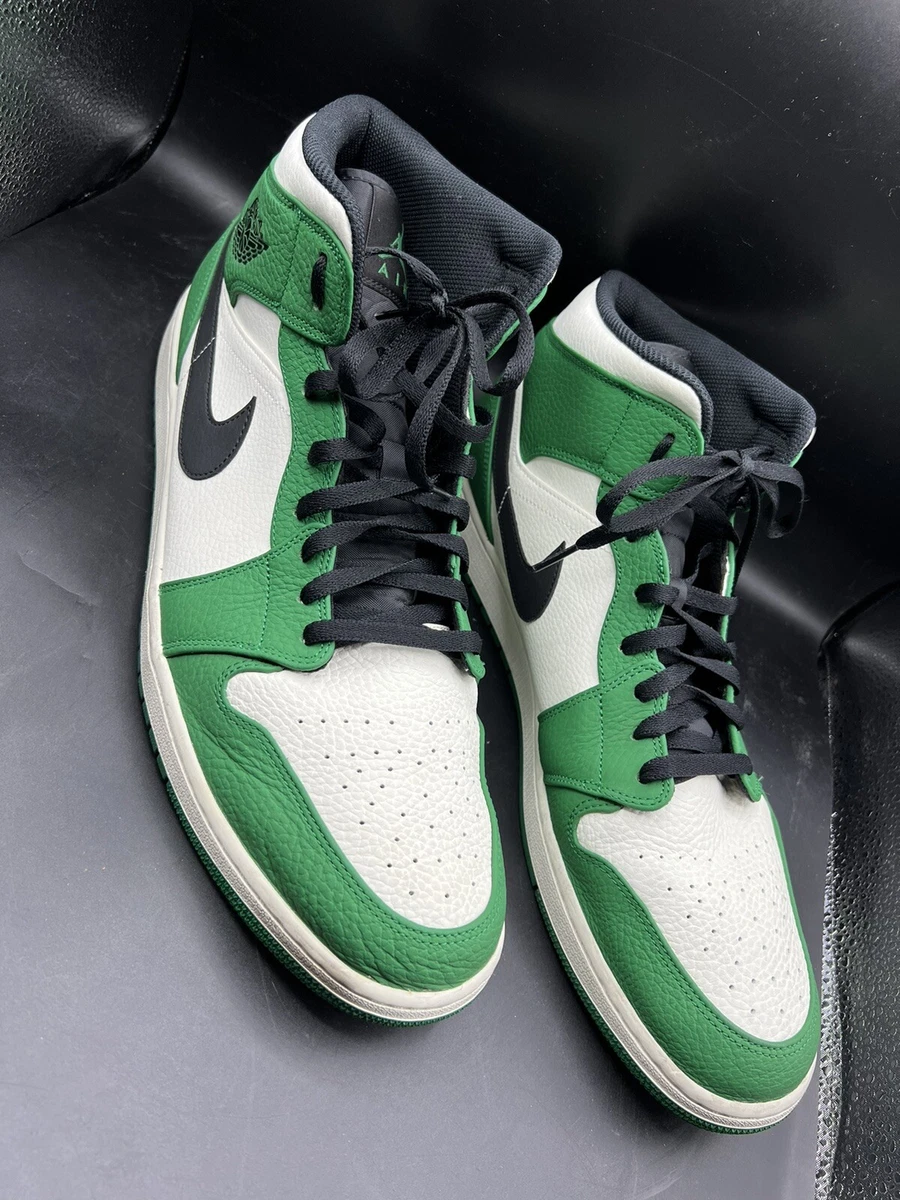 Nike Air Jordan 1 Mid Pine Green Black/White Size 18 Mens 852542-301 | eBay