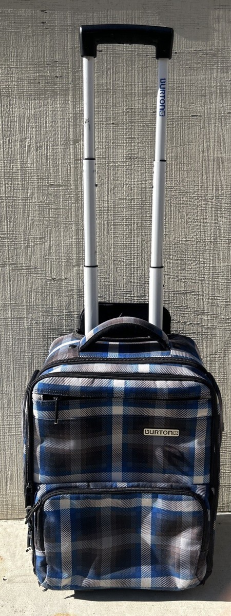 Burton Wheelie Flight Deck Luggage Travel Suitcase Plaid Burton Wheelie Flight Deck Luggage Travel Suitcase Plaid