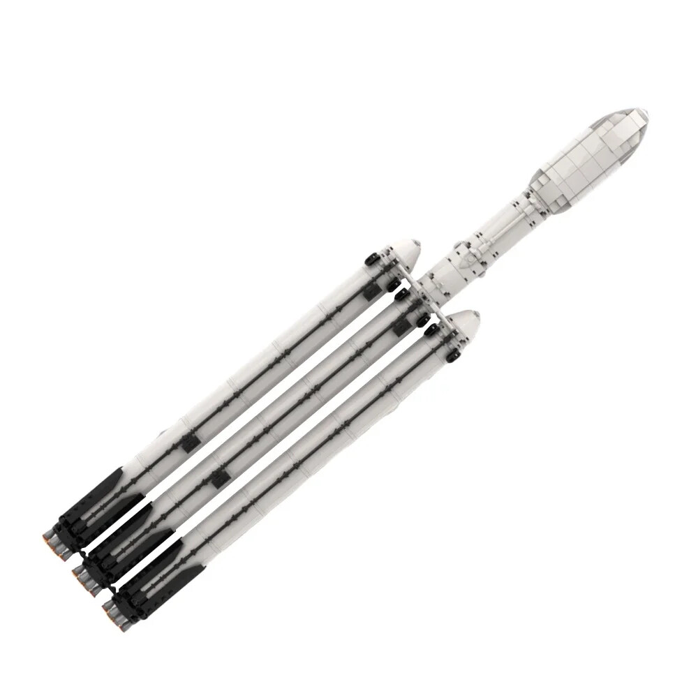 Cohete Saturn V Falcon Bloque de Construcción de Carga Pesada Espacios Modelo Juguetes Regalo 746 Piezas