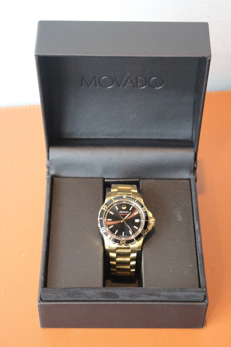 Movado Series 800 Gold-Toned Unisex Watch 2600145