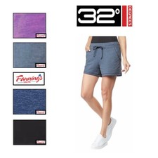 32 Degrees Cool Women's Fleece Lounge Soft Shorts Jogger Short E22
