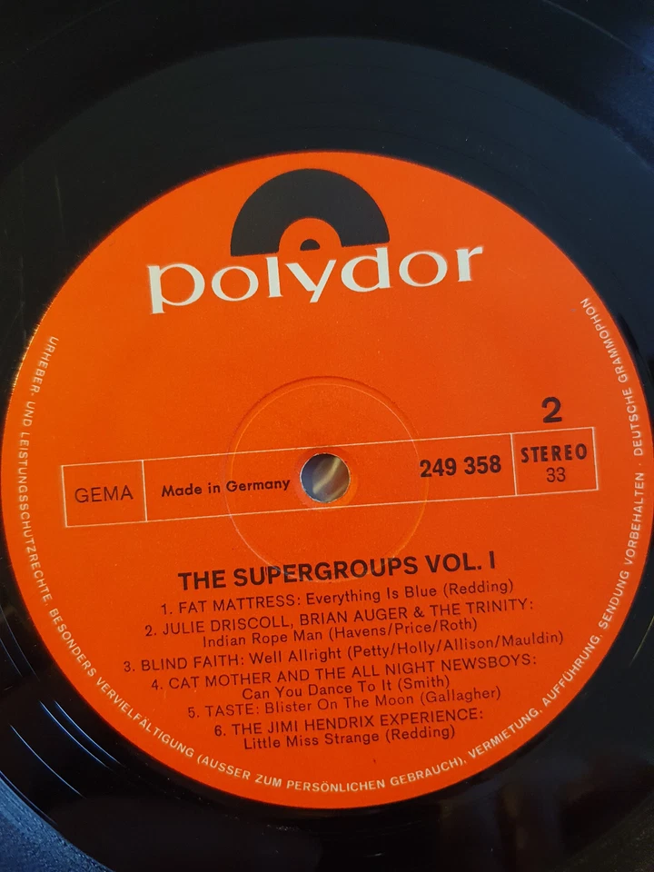 Super Groups Vol. 1, Vinyl, LP von 1969, Polydor – 249 358 - Bild 4 von 4