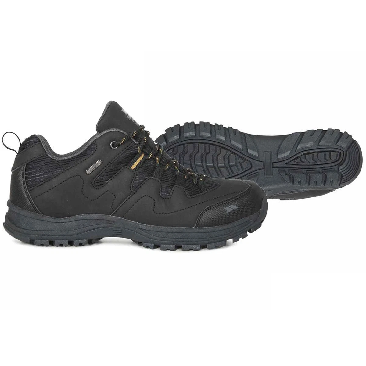 Mens Trespass Finley Low Cut Hiking Shoes - Waterproof Breathable & Protective