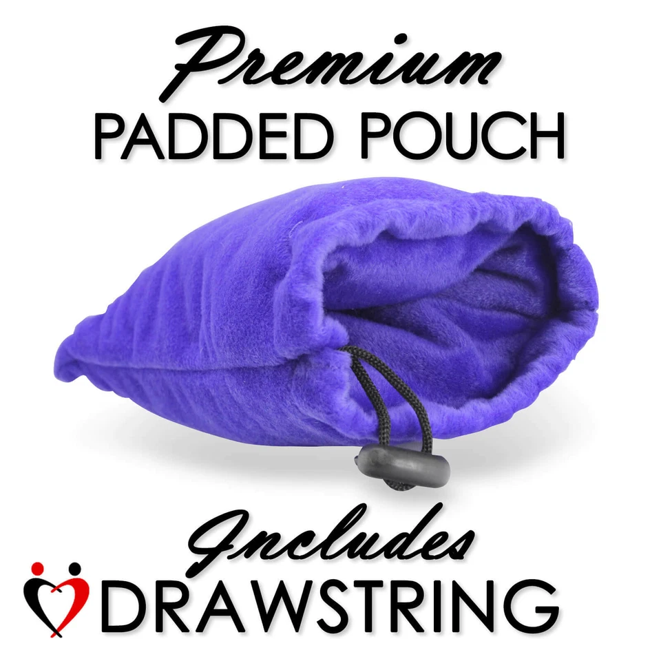 Consolador LeLuv 8 pulgadas vidrio doble extremo punto G cuentas curvas con bolsa acolchada Foto 4 de 4