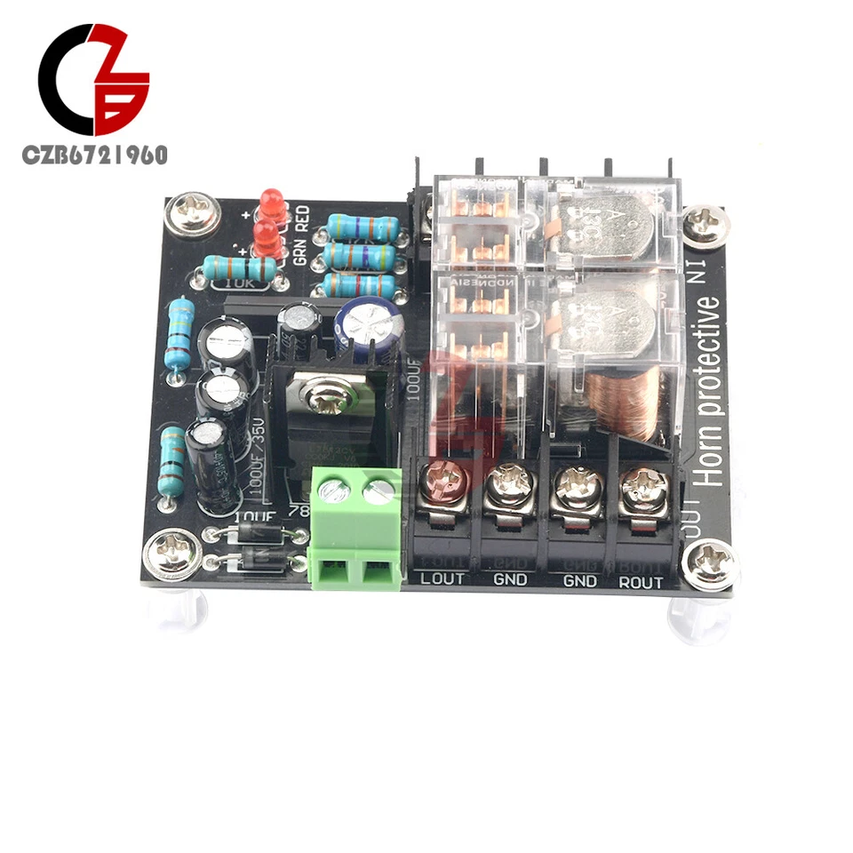 UPC1237 Stereo Speaker Protection Board Delay Boot Circuit Module 12-18V 300W*2 - Image 2 of 4