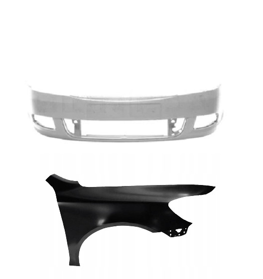 Front Bumper + Fender Right for Skoda Octavia II (1Z3/1Z5) 10.2008-12.2013