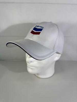 Chevron Gas Oil white cap hat adjustable one size fits most Imperial Brand
