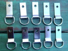 10 Saddle Concho Clip & Dee 5/8" D Ring / 1 1/2" Clip Saddle Strings Tack 