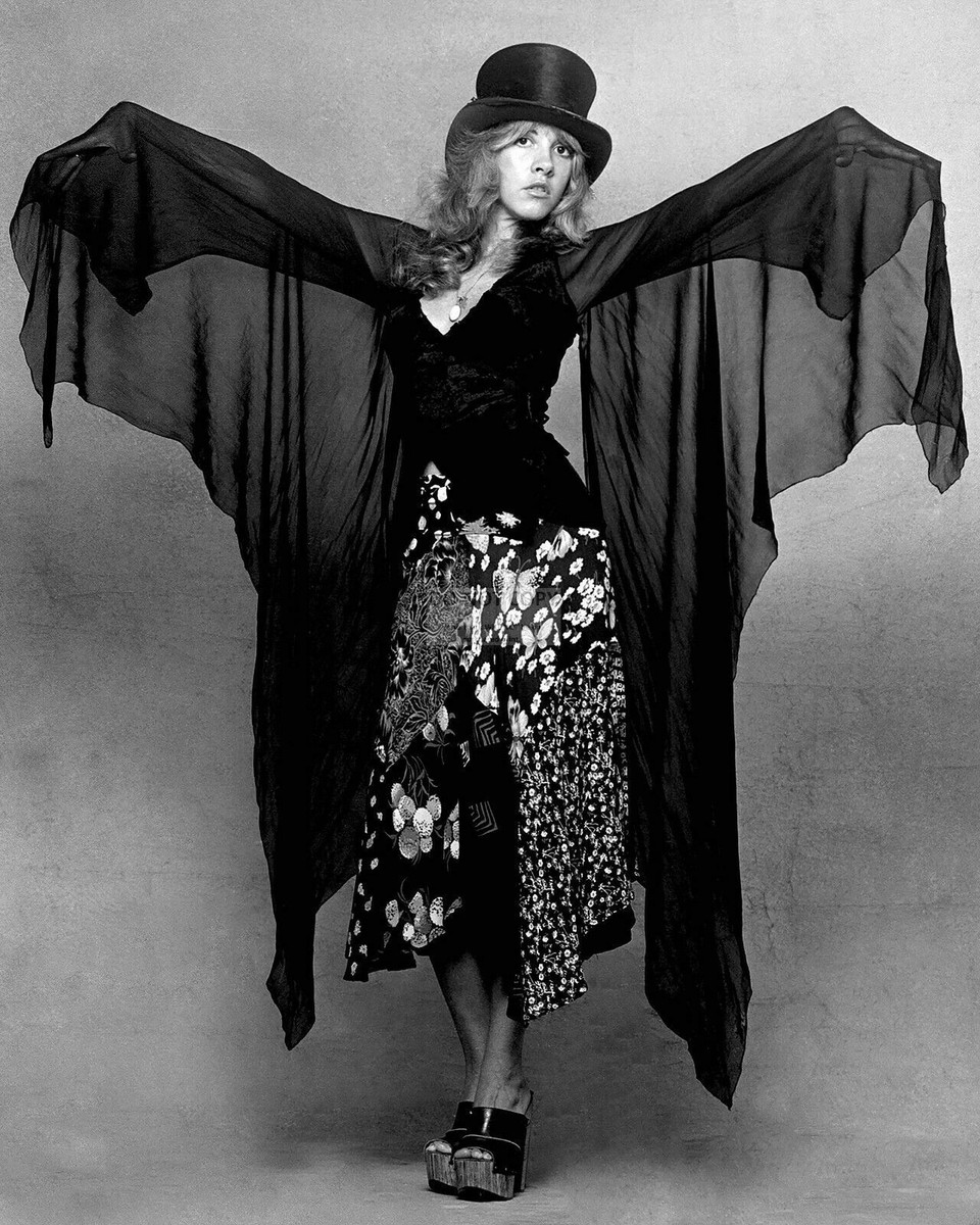 stevie nicks black dress Stevie Nicks (Black Outfit) Cardboard Cutout Available in Life-Size or Mini   Perfect for Parties, Displays & Collectibles. Great for Photos, Gifts &