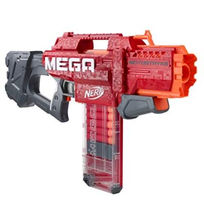 NERF Hasbro E6474EU4 Mega Motostryke motorisierter 10-Dart Blaster   enthält 10 