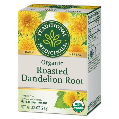 Traditional Medicinals Tea Organic Roasted Dandelion Root 0.85 oz Case of 6 - 第 1/1 張圖片