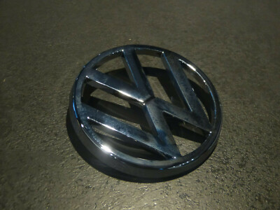 VW Chrom Zeichen Logo Emblem Kühlergrill Bus T3 Golf Cabrio Caddy 95mm 321853601