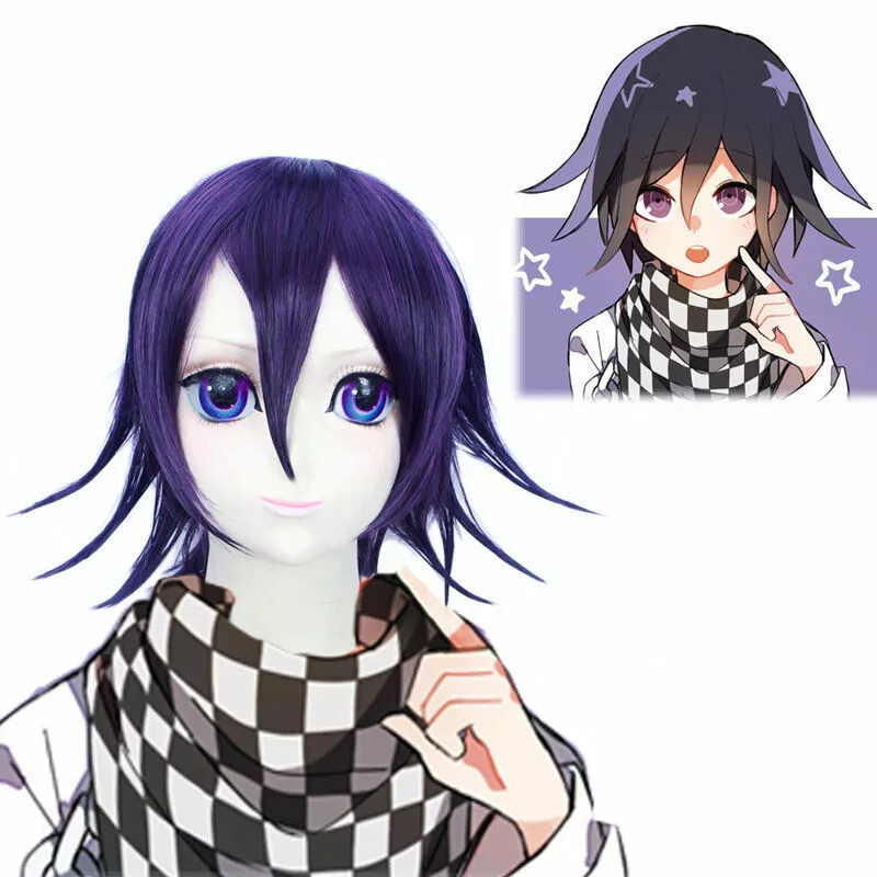 NEW Danganronpa V3 Ouma Kokichi Cosplay Anime Party Hair Wig Heat Resistant