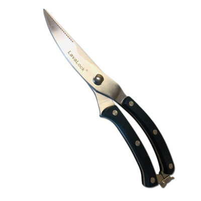 LavaLock  BBQ Kitchen Poultry Shears - Heavy Duty Spring Loaded Kitchen Scissors