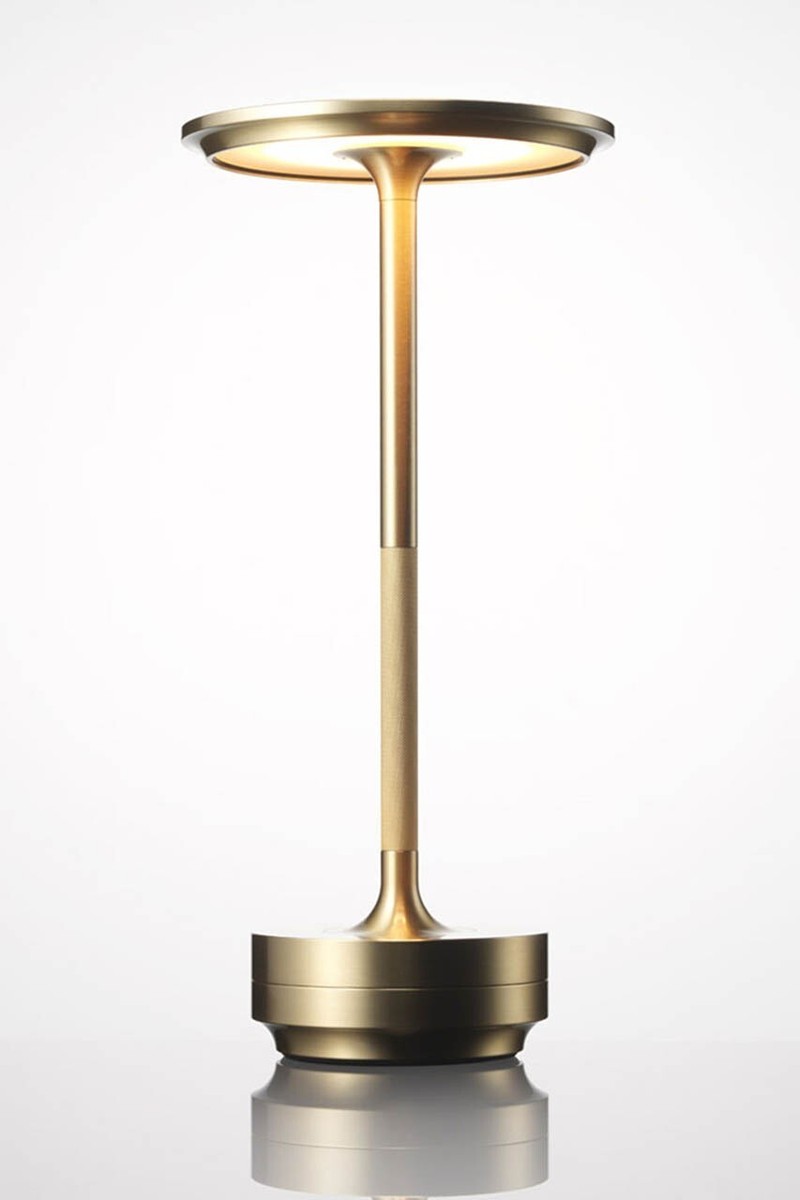 Ambientec LED Table Lamp Turn Aluminium Black Brass Ambientec LED Table Lamp Turn Aluminium Black Brass