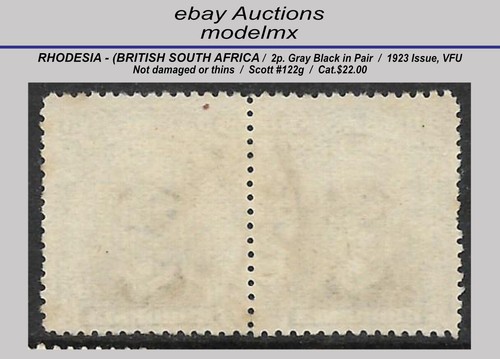 Rhodesia - (British South Africa Company), 1890-4, Scott #122, VFU - Cat. $22,00 - Foto 2 di 2