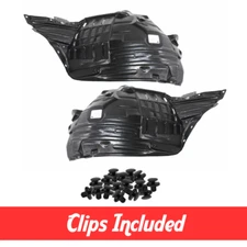 Front Driver & Passenger Side Fender Liner Set w/ Clips For 2003 2004 2005 350Z