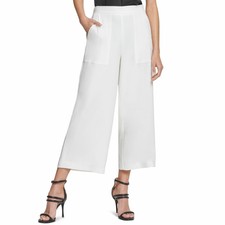 DKNY Womens Dress Pants White Ivory 