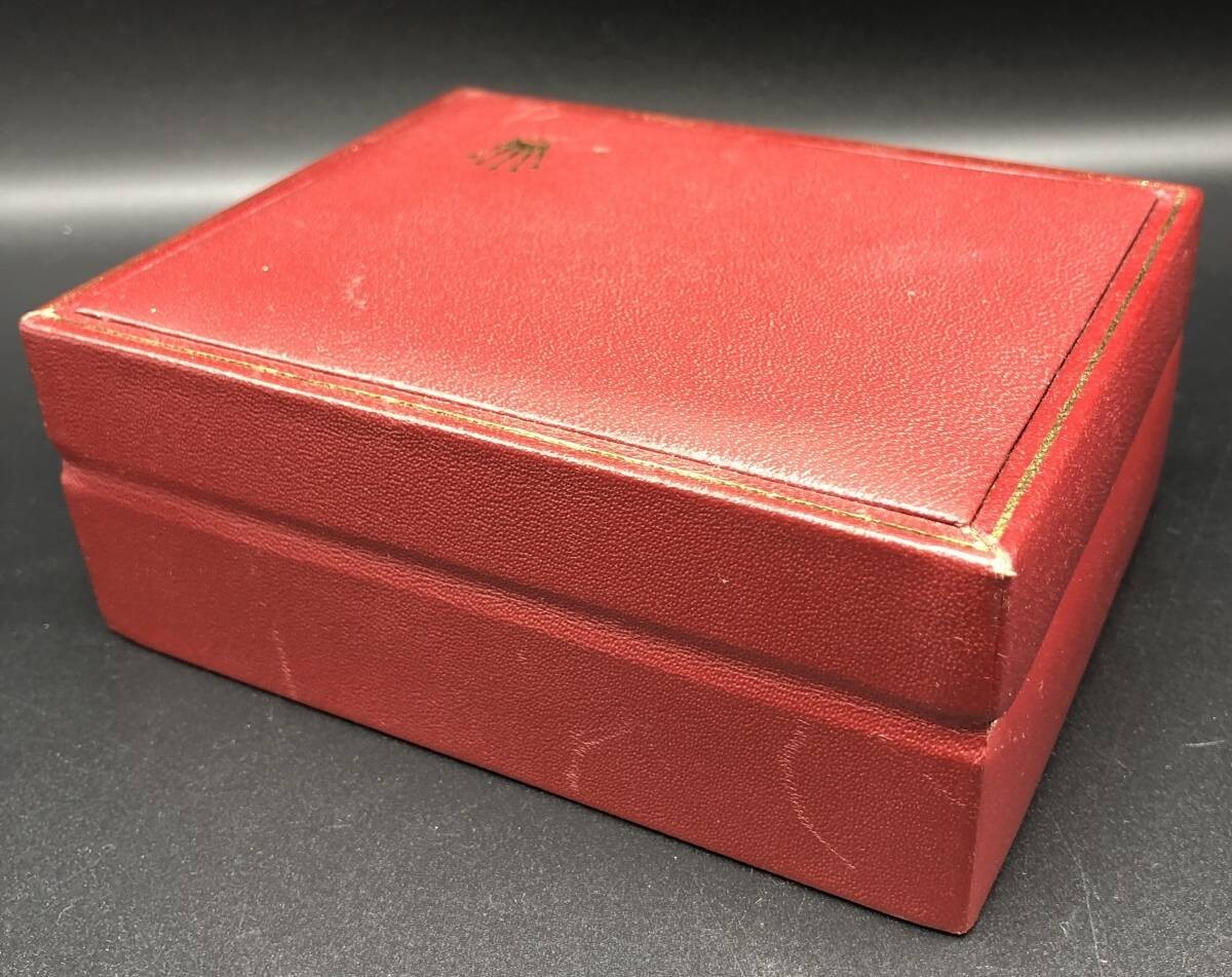 VINTAGE GENUINE ROLEX Red watch box case 14.00.08 wood VINTAGE GENUINE ROLEX Red watch box case 14.00.08 wood