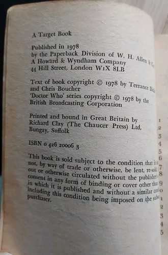 Doctor Who and the Face of Evil- First Edition (1978) - Signed by Terrance Dicks - Picture 5 of 5