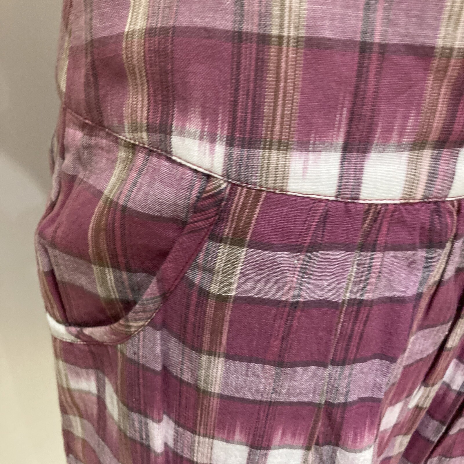 Seasalt "Demelza" 100% Faded Plaid Cotton Skirt, Size 10 UK, Fully Lined, BNWT 2