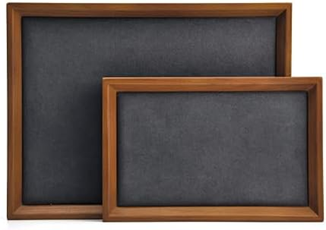 Solid Wood Rectangle Jewelry Tray for Drawer Dresser Display