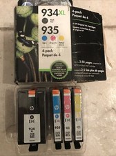 New Genuine HP 934XL 935 Black Color 4PK Ink Cartridges OfficeJet Pro 6815