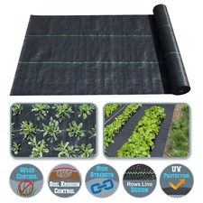 Weed Barrier Garden Landscape Fabric Durable Heavy-Duty Weed Block Gardening Mat