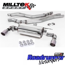 Milltek BMW M140i 3&5 Door Cat Back Exhaust RACE Non Res Titanium GT90 SSXBM1048