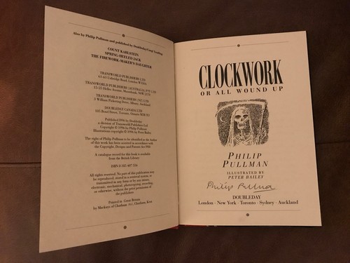 Clockwork or All Wound Up 1st Edition Signed Rare - Picture 6 of 8