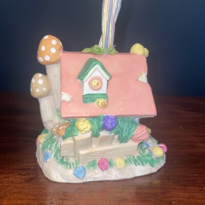 EASTER JUBILEE EASTER TREE Book House Mushrooms Chicks Easter Eggs Flowers READ
