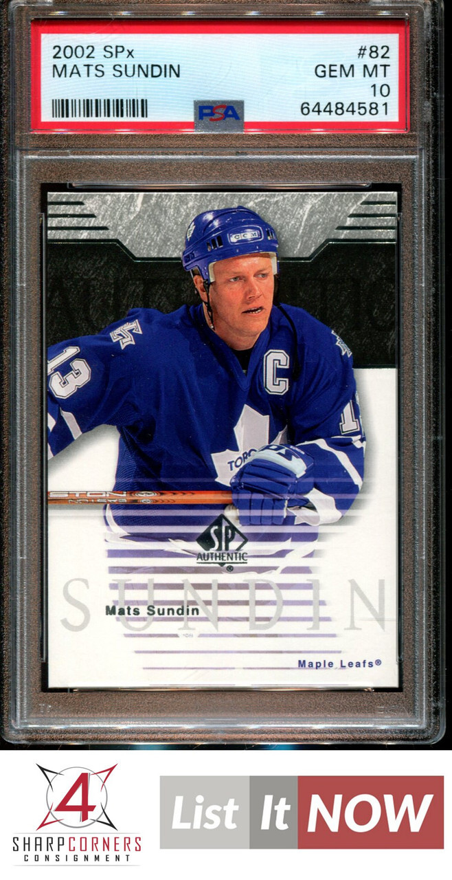 2002 SPx 82 MATS SUNDIN MAPLE LEAFS HOF POP 3 PSA 10 H3371416581 eBay
