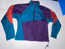Nike Colorblock Vintage Windbreaker Jacket Coat Gray Tag Rare Small Hood